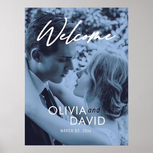 Het eenvoudige Poster van het Welkome Teken van he (Voorkant)