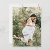 Het eenvoudige Verloving van de Kalligrafie van he Kaart (Achterkant)