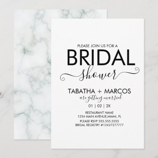 Het eenvoudige Vrijgezellenfeest van het Manuscrip Kaart (Voorkant / Achterkant)