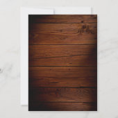 Het eenvoudige Vrijgezellenfeest van Rustige Hout  Kaart (Achterkant)