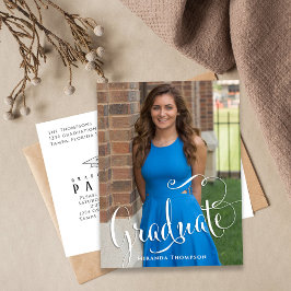 Het Eenvoudige Wit Manuscript van de Kalligrafie v Briefkaart