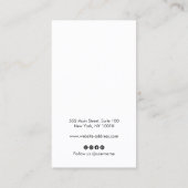 Het Eenvoudige Wit van het Manuscript van de kalli Visitekaartje (Achterkant)