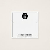 Het eenvoudige Wit voegt Uw Kaart van de Vertoning (Voorkant)