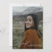 Het eenvoudige Witte Manuscript van het Handschrif Aankondiging (Voorkant)