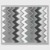 Het eenvoudige ZigZag-Monochroom Cadeaupapier (Vlak)