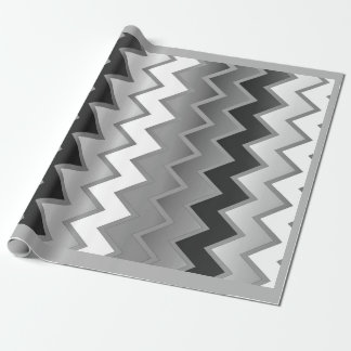 Het eenvoudige ZigZag-Monochroom Cadeaupapier