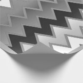 Het eenvoudige ZigZag-Monochroom Cadeaupapier (Hoek)