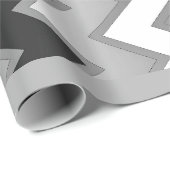 Het eenvoudige ZigZag-Monochroom Cadeaupapier (Rol Hoek)