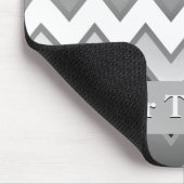 Het eenvoudige ZigZag-Monochroom Muismat (Hoek)