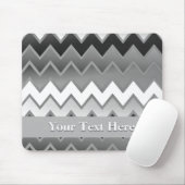 Het eenvoudige ZigZag-Monochroom Muismat (Met muis)