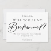 Het eenvoudige zwarte manuscript van Chic zal u Mi Kaart (Voorkant)