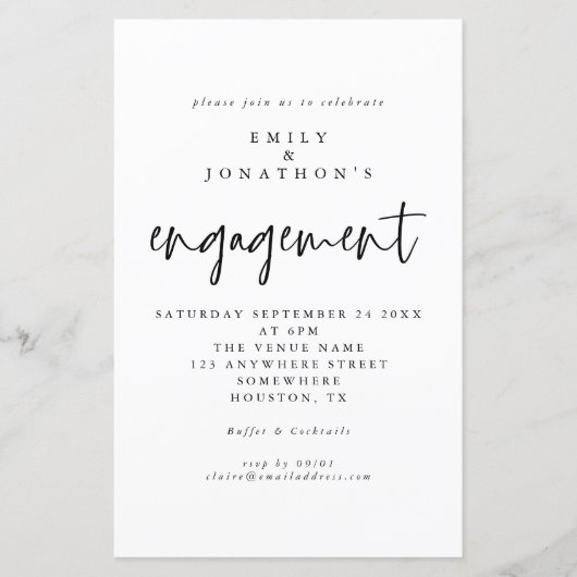 Het Eenvoudige Zwarte Witte Manuscript van de begr (Voorkant)