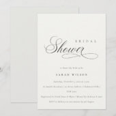 Het eenvoudige Zwarte Witte Vrijgezellenfeest van  Bedankkaart (Voorkant / Achterkant)