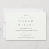 Het eenvoudige Zwarte Witte Vrijgezellenfeest van  Bedankkaart (Voorkant)