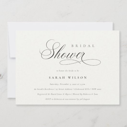 Het eenvoudige Zwarte Witte Vrijgezellenfeest van  Bedankkaart (Voorkant)