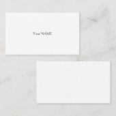 Het eenvoudigste Visitekaartje (Voorkant / Achterkant)