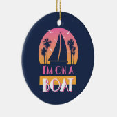 Het eenzame eiland - ik ben op een boot keramisch ornament (Rechts)