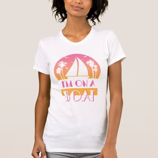 Het eenzame eiland - ik ben op een boot t-shirt (Voorkant)