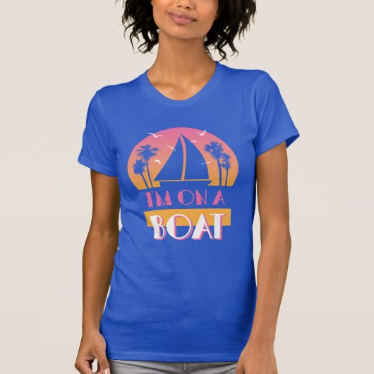 Het eenzame eiland - ik ben op een boot t-shirt (Voorkant)