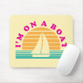 Het eenzame eiland op een boot muismat (Met muis)