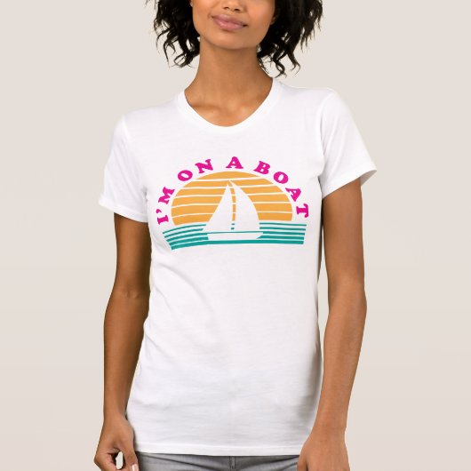 Het eenzame eiland op een boot t-shirt (Voorkant)