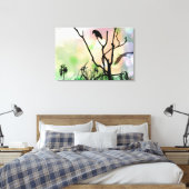 Het eenzame Krow Wrapped Canvas (Insitu (Slaapkamer))