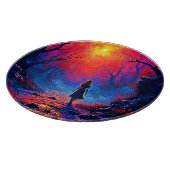 Het eenzame ontwerp van Magical Forest Girl Snijplank (Hoek)