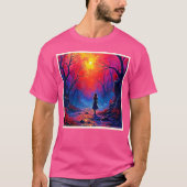 Het eenzame ontwerp van Magical Forest Girl T-shirt (Voorkant)