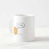 Het eenzame Sinaasappel Koffiemok (Voorkant links)