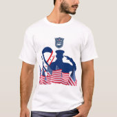 Het eerbanner wit t-shirt (Voorkant)