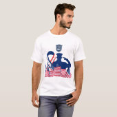 Het eerbanner wit t-shirt (Voorkant volledig)