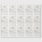 Het eerste Amerikaanse document over de inkomstenb Cadeaupapier (Vlak)