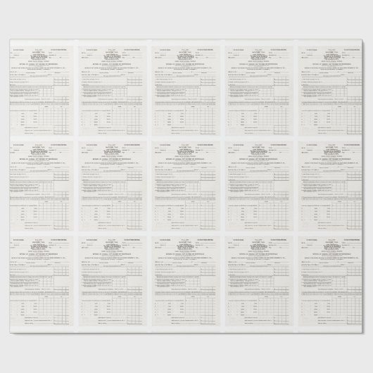 Het eerste Amerikaanse document over de inkomstenb Cadeaupapier (Vlak)