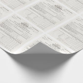 Het eerste Amerikaanse document over de inkomstenb Cadeaupapier (Hoek)