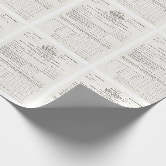 Het eerste Amerikaanse document over de inkomstenb Cadeaupapier (Hoek)