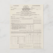 Het eerste Briefkaart van het Amerikaanse inkomste (Voorkant)