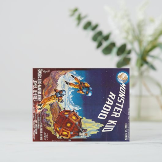 Het eerste Briefkaart van het Monster van de Maan (Staand voorkant)