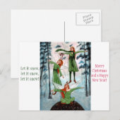 Het eerste Briefkaart van Kerstmis van Fairyphoria (Voorkant / Achterkant)