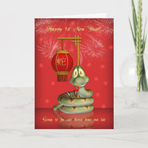 Het Eerste Chinese Nieuwjaar 2013 van de baby - Feestdagen Kaart