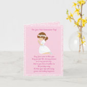 Het eerste Donkerbruine Meisje van de Heilige Kaart (Gele Bloem)