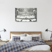Het eerste feestdag in Les Plaisirs de Canvas Afdruk (Insitu (Slaapkamer))