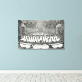 Het eerste feestdag in Les Plaisirs de Canvas Afdruk (Insitu (Houten vloer))