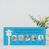 Het eerste geboortejaar van de baby kaart (Staand voorkant)