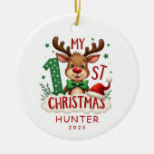 Het eerste gepersonaliseerde ornament van Baby (Voorkant)