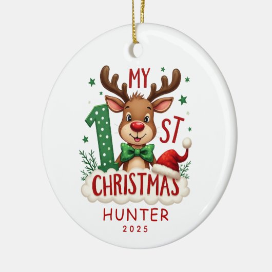 Het eerste gepersonaliseerde ornament van Baby (Links)