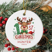 Het eerste gepersonaliseerde ornament van Baby