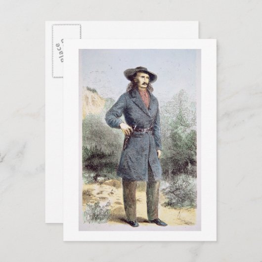 Het eerste gepubliceerde afbeelding van "Wild Bill Briefkaart (Voorkant / Achterkant)