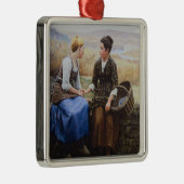 Het eerste grief (sympathie in Bereavement) Metalen Ornament (Rechts)