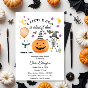 Het eerste Halloween Baby shower van Little Pumpki Kaart