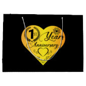 Het eerste jaar Jubileum hart Groot Cadeauzakje (Achterkant)